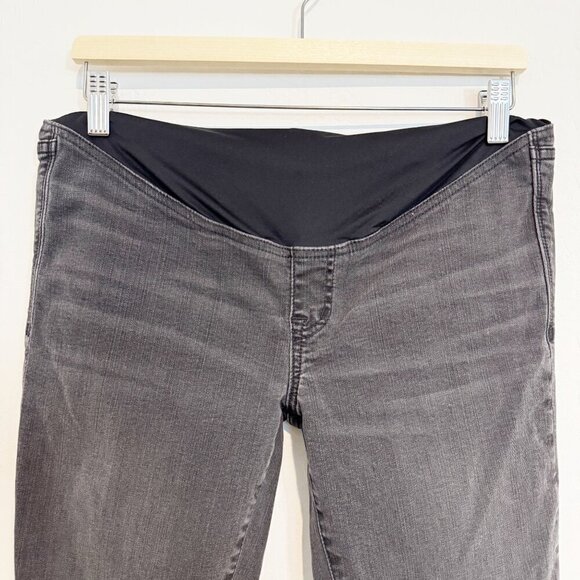 Madewell Denim Maternity Over The Belly Skinny Distressed Jeans Pregnancy 27 - Picture 3 of 12